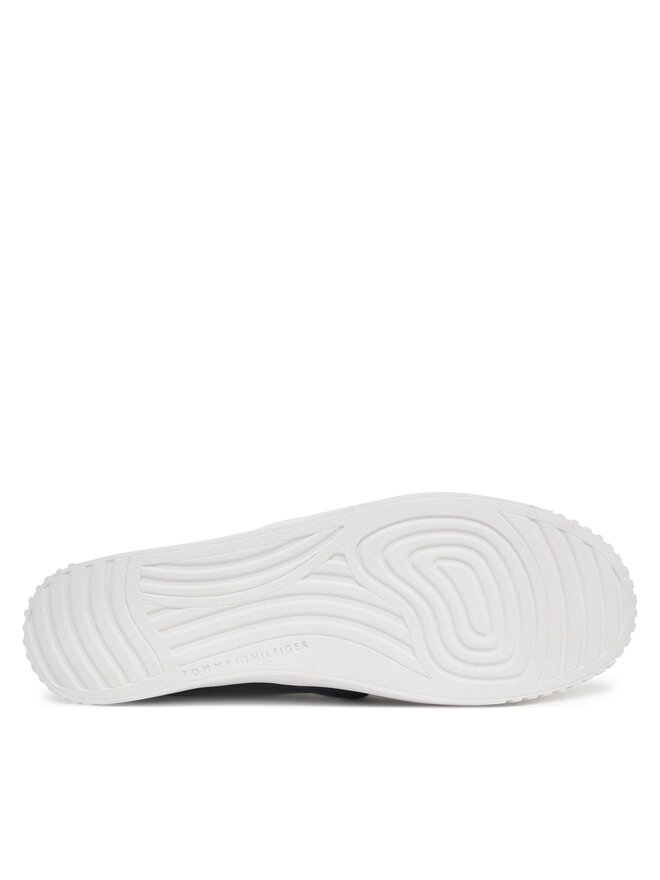 Tommy Hilfiger Sneakers aus Stoff Tommy Hilfiger Canvas Slip-On Sneaker FW0FW08640 Schwarz