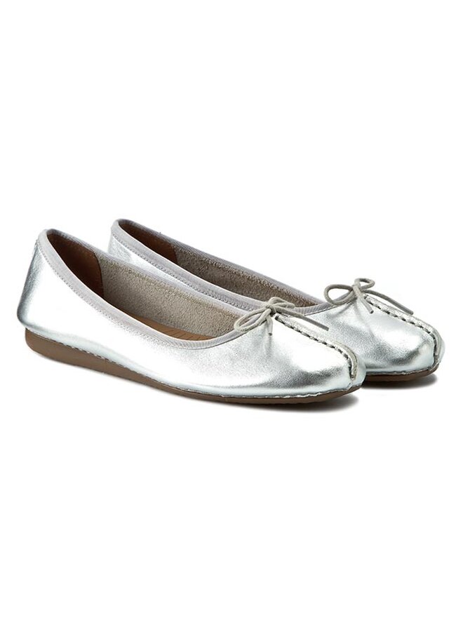 Clarks Ballerinas Clarks Freckle Ice 261140454 Silberfarben