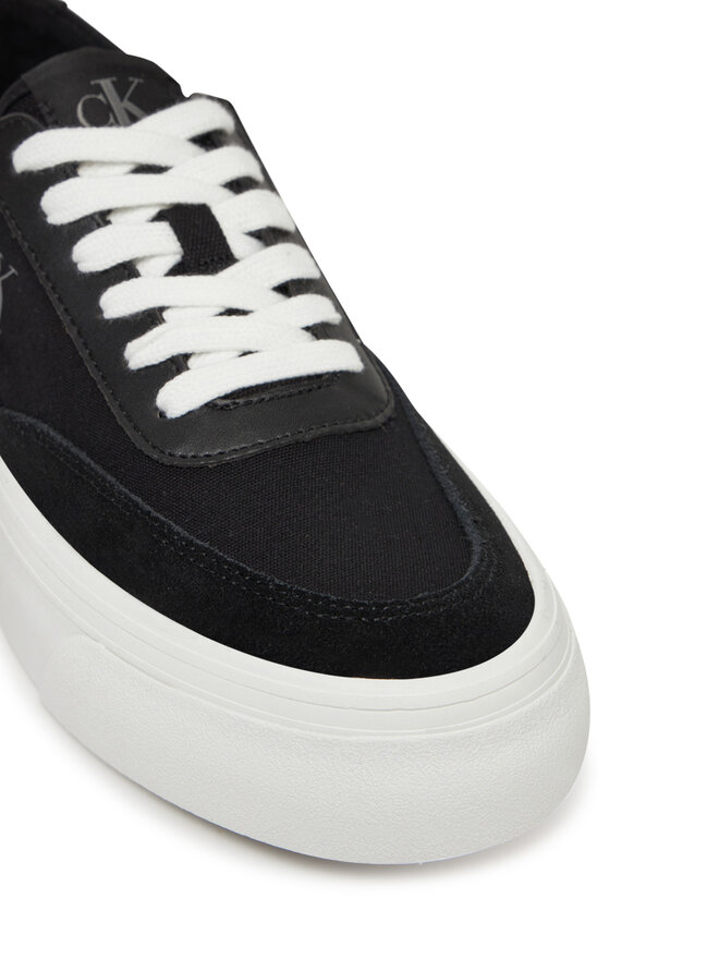 Calvin Klein Jeans Sneakersy Calvin Klein Jeans Vulc Flatform Low Cv Mix Mg YW0YW01770 Czarny