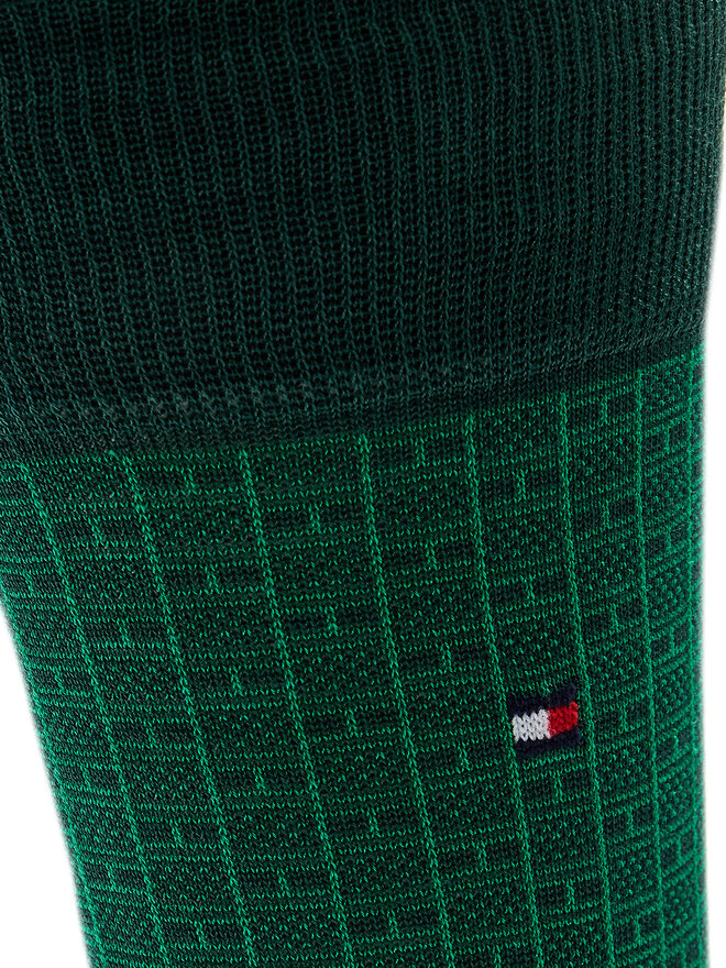 Tommy Hilfiger Skarpety Wysokie Męskie Tommy Hilfiger 701230606 Zielony