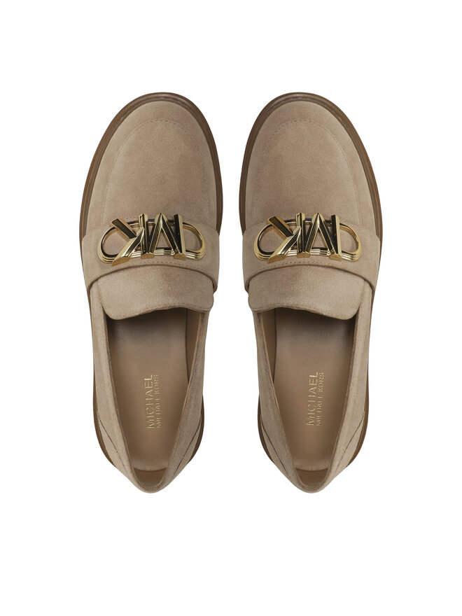 MICHAEL Michael Kors Loafersy MICHAEL Michael Kors Parker Lug Loafer 40F3PKFP1S Beżowy