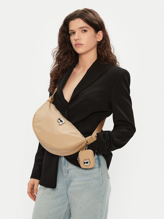KARL LAGERFELD Kabelka KARL LAGERFELD A1W30386 Béžová