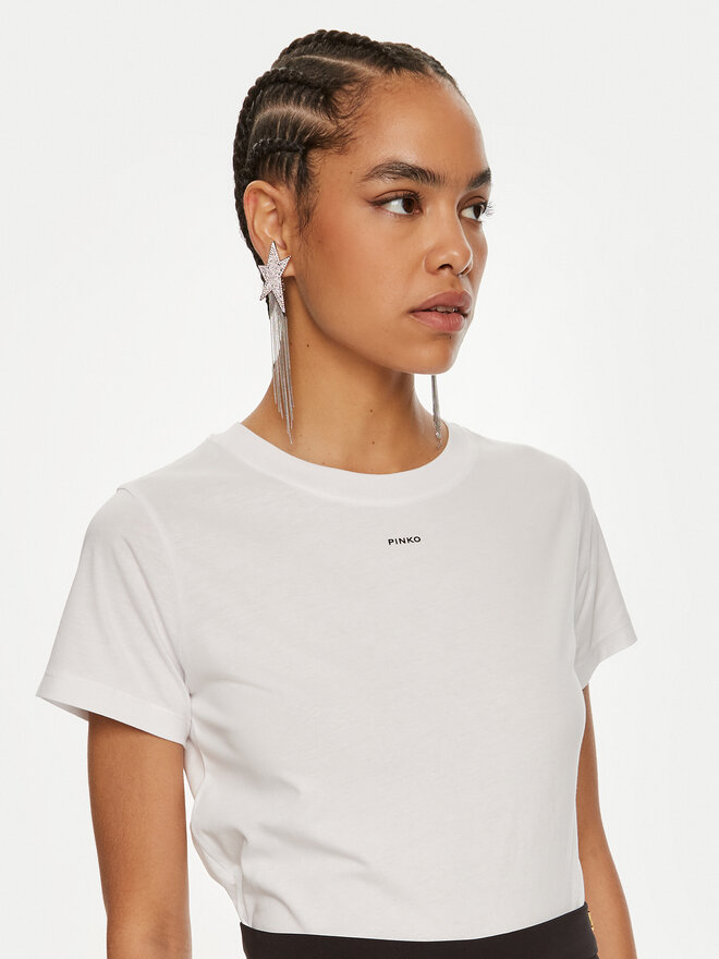 PINKO PINKO Camiseta Basico 100373 A228 Blanco Regular Fit