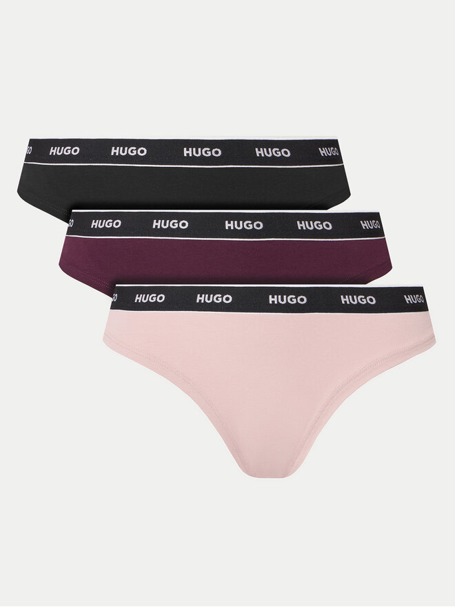 HUGO Hugo Σετ 3 τεμάχια στρίνγκ 50480150 Έγχρωμο