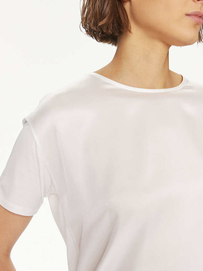 BOSS BOSS Camiseta Esandy 50457656 Écru Relaxed Fit