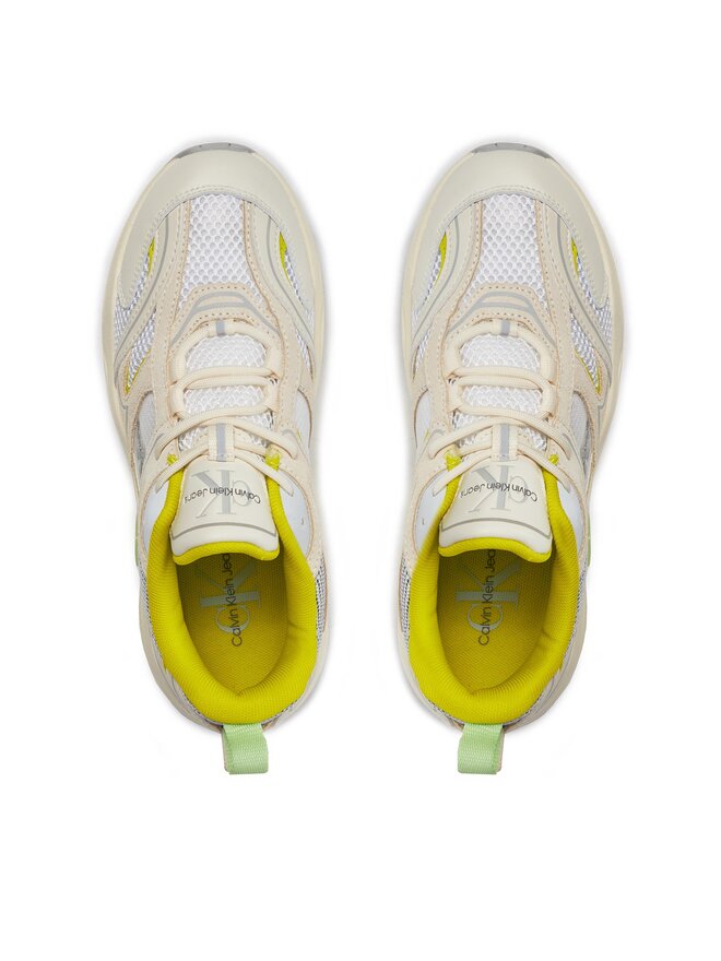 Calvin Klein Jeans Снікерcи Calvin Klein Jeans Retro Tennis Su-Mesh Wn YW0YW00891 Білий
