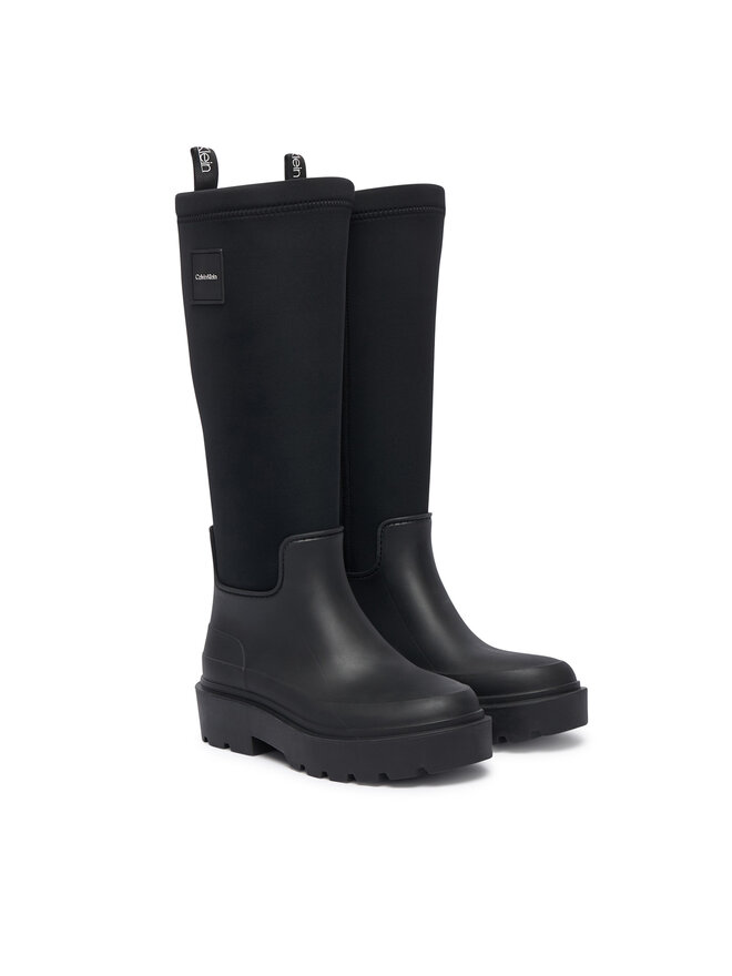 Calvin Klein Gummistiefel Calvin Klein Rainboot High Rubber Neo HW0HW03180 Schwarz