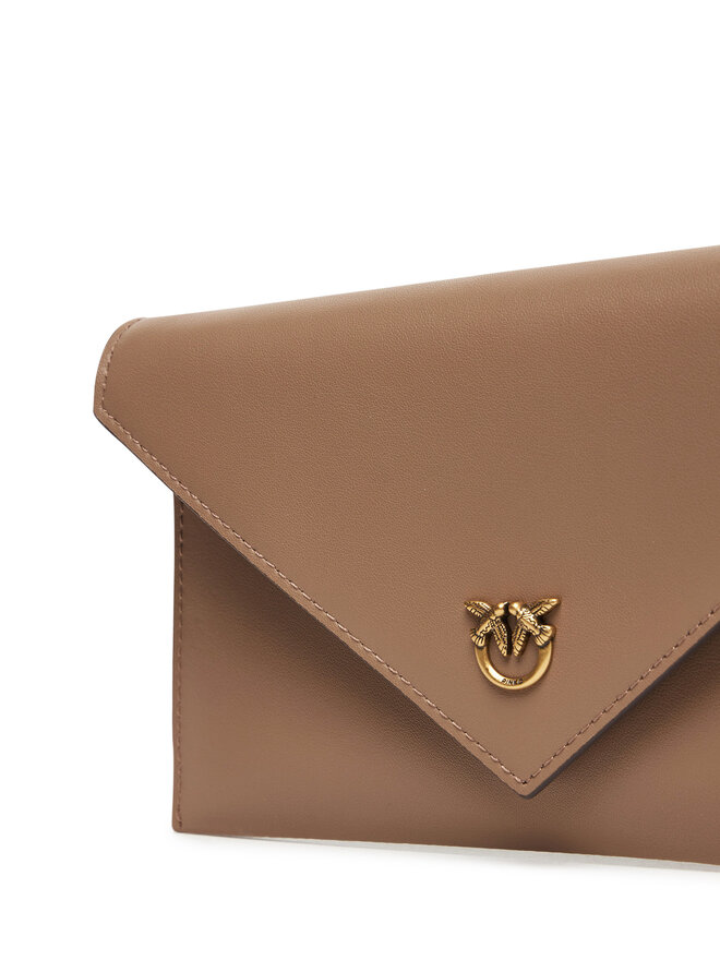 PINKO Ročna torba PINKO Flat Purse Mini AI 25-26 PCPL 105347 A0F1 Rjava