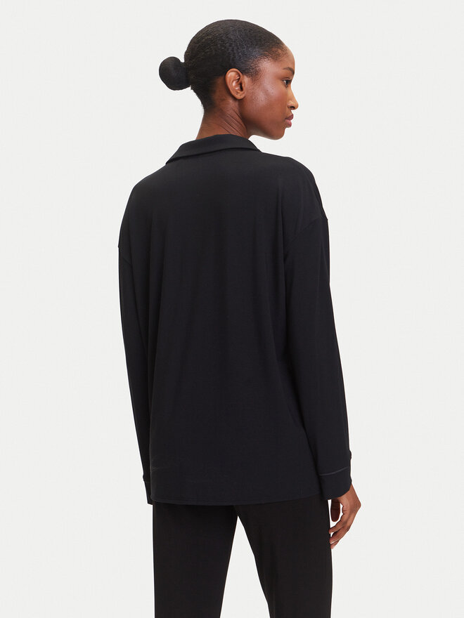 BOSS BOSS Pyjamahemd Sheen 50545588 Schwarz Relaxed Fit