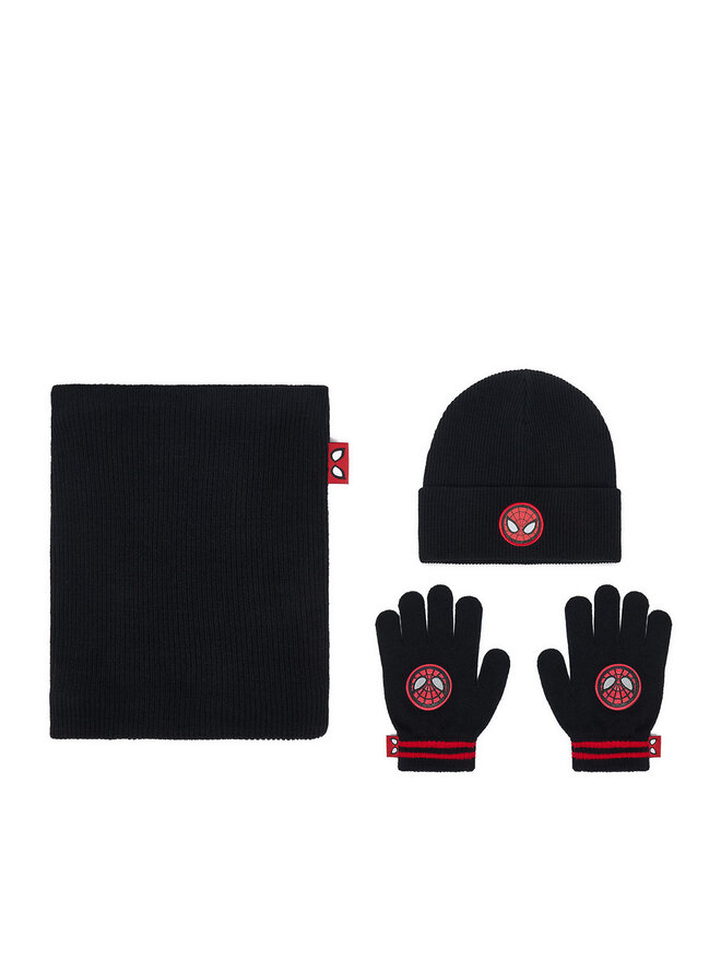 Spiderman Set Mütze, Loop-Schal und Handschuhe Spiderman CEO-ACCCS-AW26-309SPRMV Schwarz