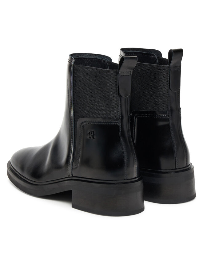 Tommy Hilfiger Боти тип челси Tommy Hilfiger Minimal Abrasivato FW0FW08764 Черен
