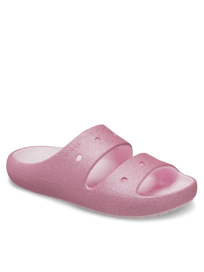 Crocs Papucs Crocs Classic Glitter Sandal v2 K 209705 Rózsaszín