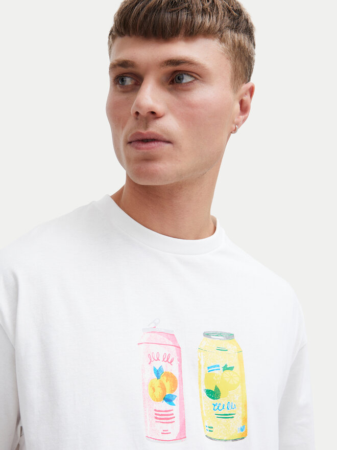 Solid Solid Camiseta 21108243 Blanco Relaxed Fit