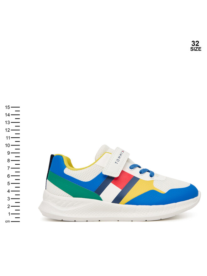 Tommy Hilfiger Sneakers Tommy Hilfiger Flag Low Cut Lace-Up/Velcro T1X9-34369-1843 S Bunt