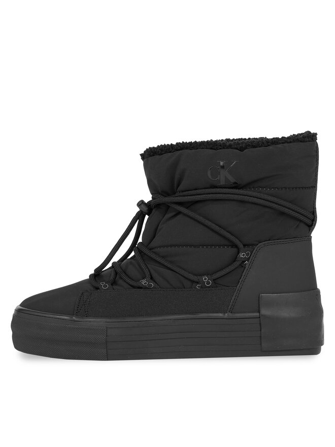 Calvin Klein Jeans Škornji za sneg Calvin Klein Jeans Bold Vulc Flatf Snow Boot Wn YW0YW01181 Črna