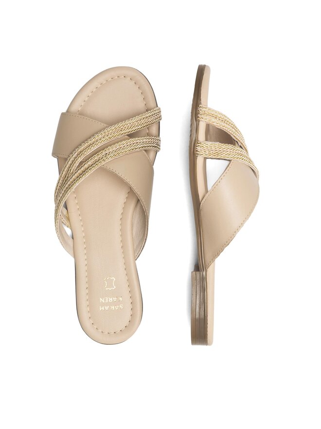 Sarah Karen Pantoletten Sarah Karen RST-ARIANA-01 Beige