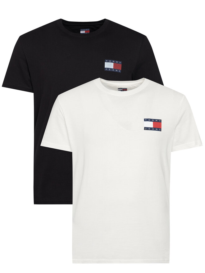 Tommy Jeans Tommy Jeans Pack de 2 camisetas Ess Flag DM0DM22143 De color Slim Fit