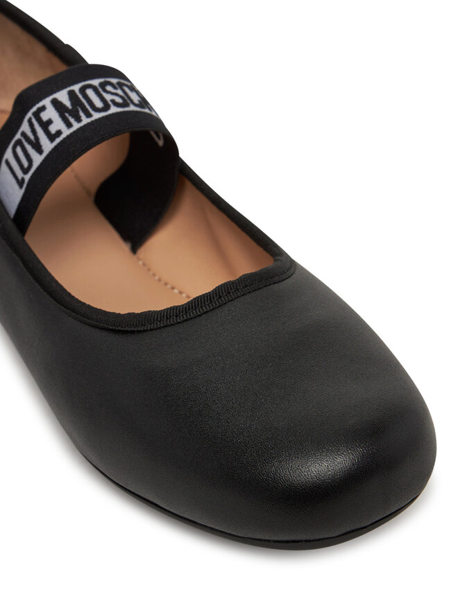 LOVE MOSCHINO Baleriny LOVE MOSCHINO JA11071G0MIE0000 Czarny