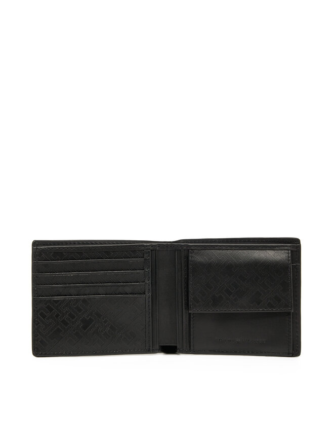 Tommy Hilfiger Veľká pánska peňaženka Tommy Hilfiger Th Monogram Cc And Coin AM0AM13252 Čierna