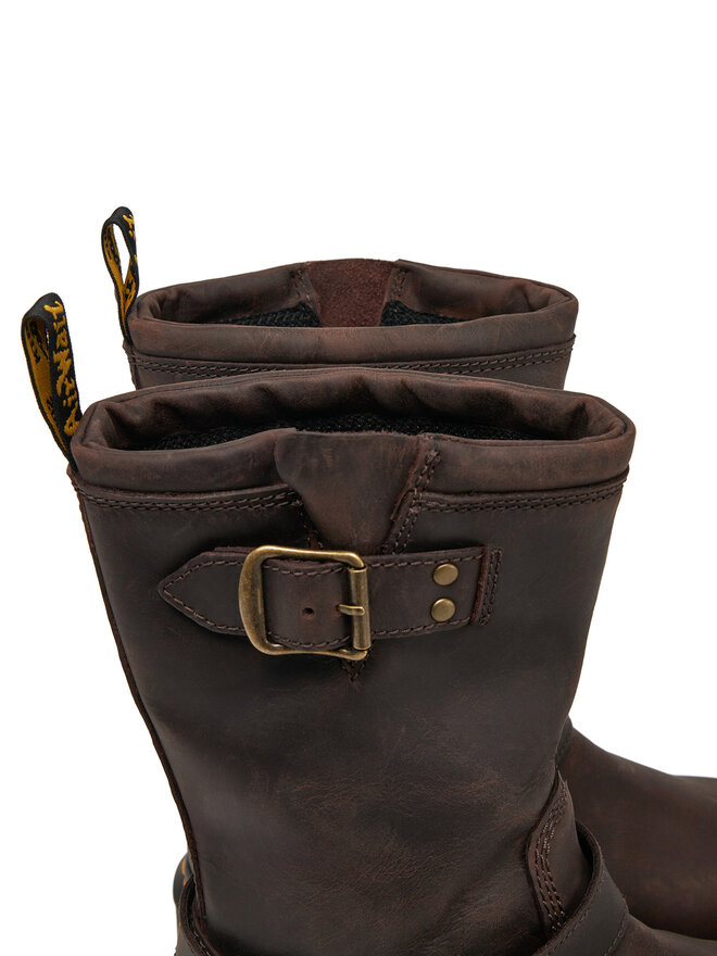 Dr. Martens Μποτάκια Dr. Martens Anistone Tall Leather Biker31901201 Καφέ