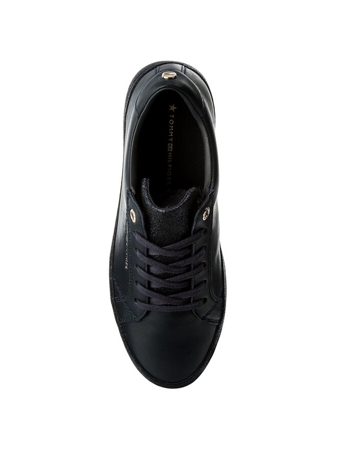 Tommy Hilfiger Sneakers Tommy Hilfiger Sparkle Outsole Glitter Sneaker FW0FW02798 Dunkelblau