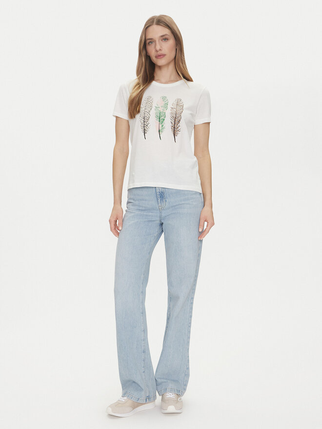JDY JDY T-Shirt Michigan 15311702 Λευκό Regular Fit