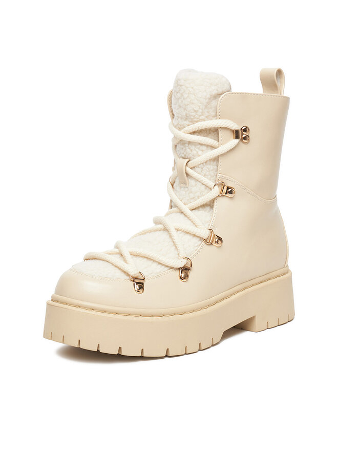 DeeZee Botines planos DeeZee 13123-15 Écru