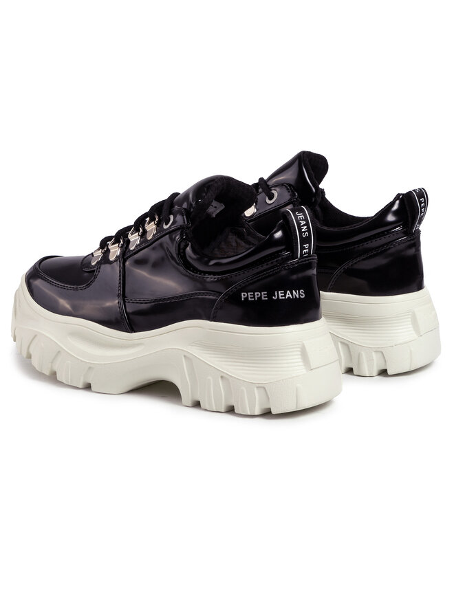 Pepe Jeans Sneakersy Pepe Jeans Mayfair Soir PLS10390 Čierna