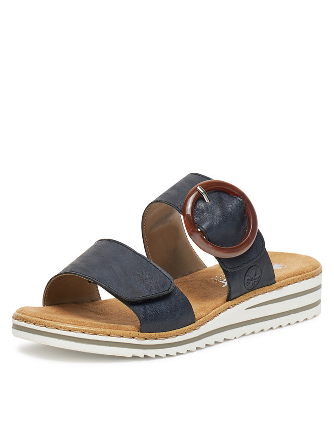 Rieker Pantoletten Rieker V0692-14 Dunkelblau