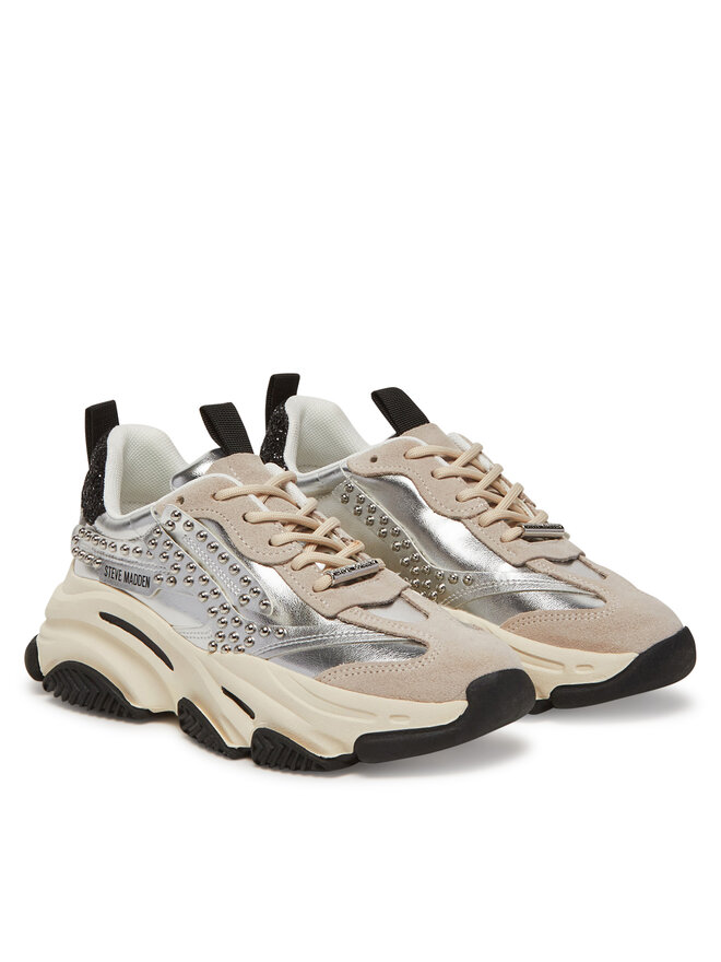 Steve Madden Αθλητικά Steve Madden Possession-SE SM19000135 Ασημί