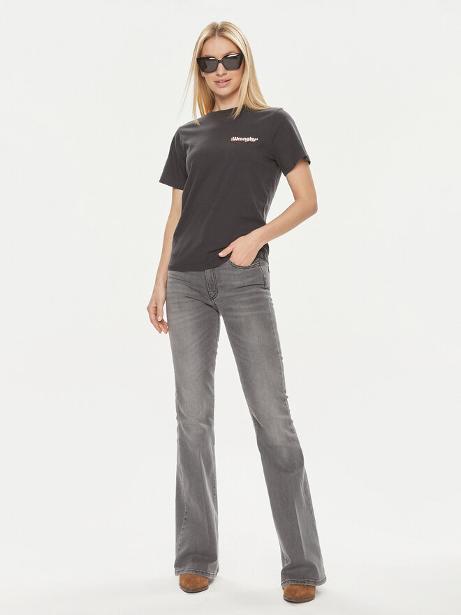 Wrangler Wrangler T-Shirt 112350315 Μαύρο Regular Fit