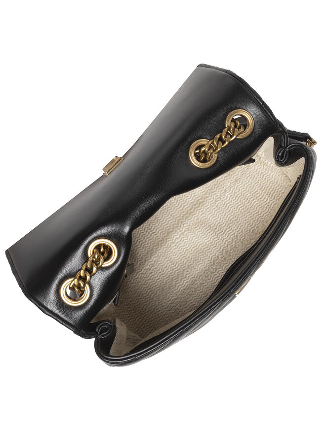 Tory Burch Torebka Tory Burch Kira Chevron Small Convertible 90452 Czarny