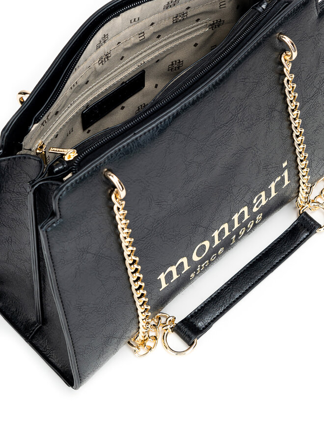Monnari Ročna torba Monnari TORIMP0-24Z-BAG5230-K020 Črna