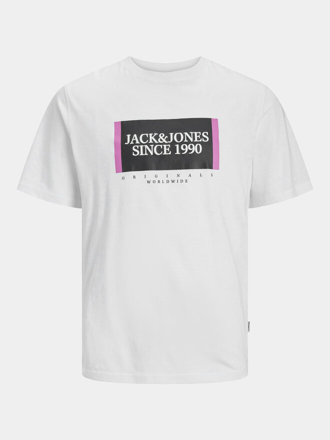 Jack&Jones Jack&Jones Marškinėliai Lafayette 12252681 Balta Standard Fit