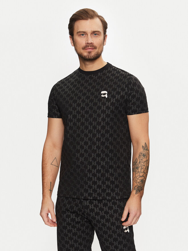 KARL LAGERFELD KARL LAGERFELD T-Shirt 755096 551251 Schwarz Regular Fit
