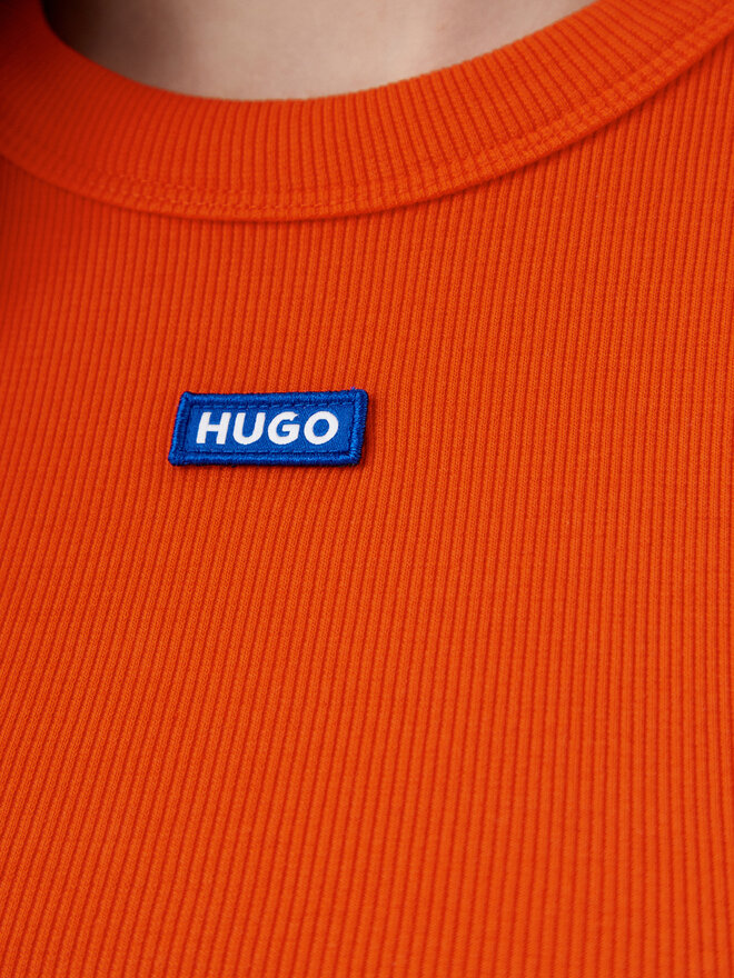 HUGO HUGO Póló Baby 50510749 Narancssárga Slim Fit