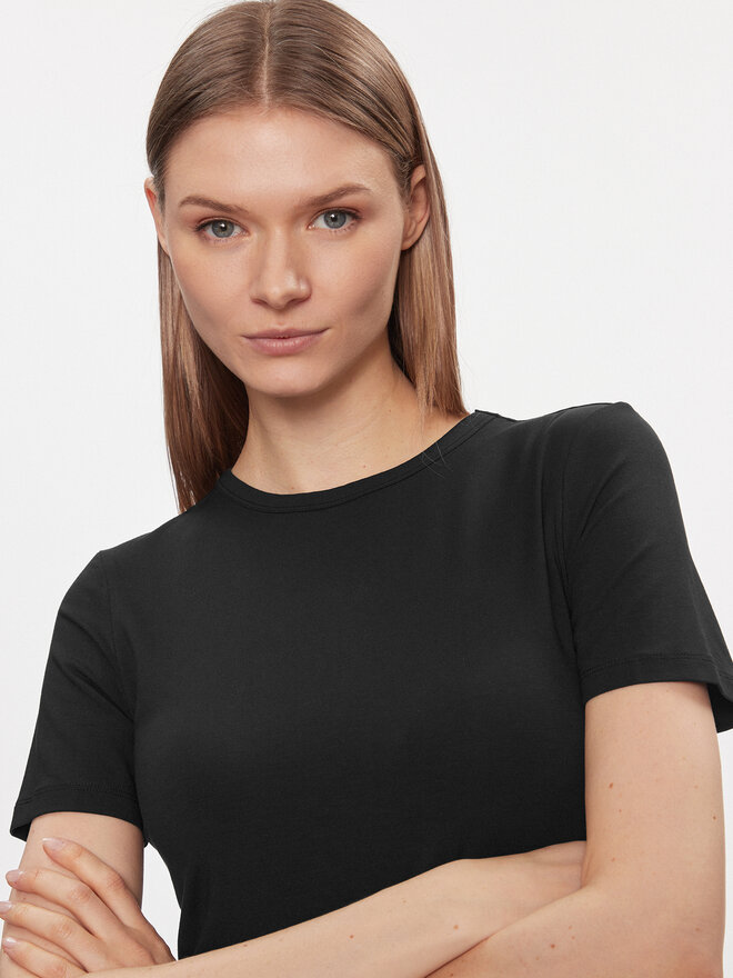 Vero Moda Vero Moda Marškinėliai AWARE Heaven 10299736 Juoda Tight Fit