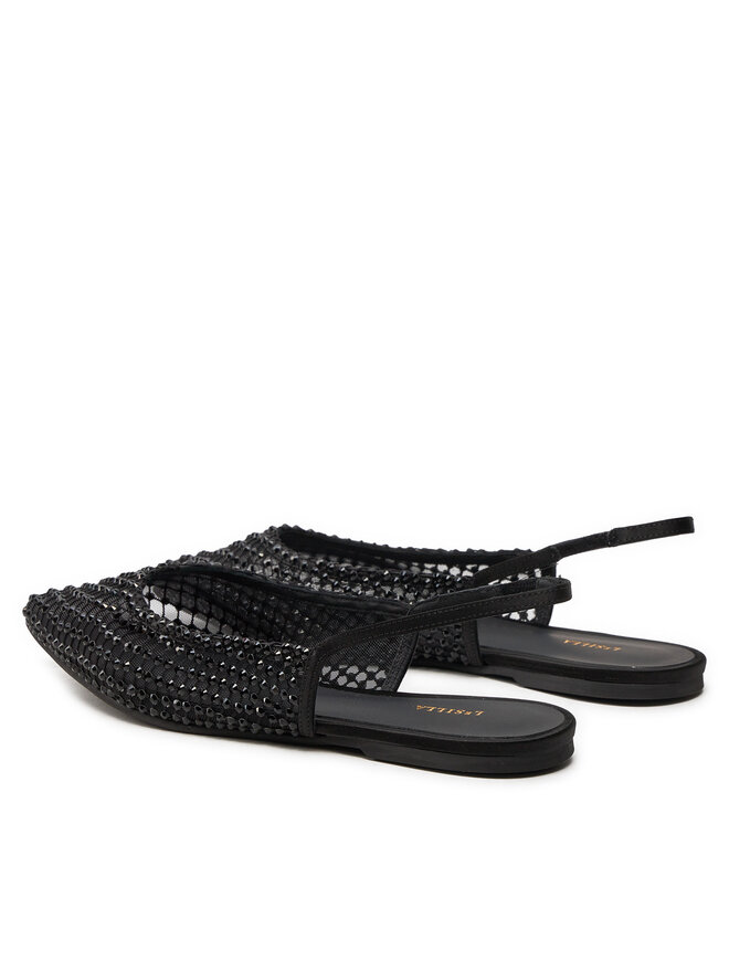 Le Silla Ballerinas Le Silla Chanel Gilda 9024Z020MTPPSAS933 Schwarz