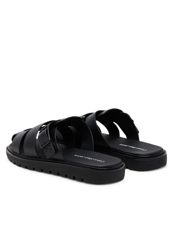 Calvin Klein Jeans Pantoletten Calvin Klein Jeans Sq Molded Sandal Fisherman YM0YM01220 Schwarz