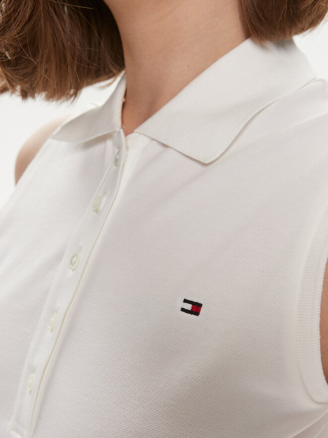 Tommy Hilfiger Tommy Hilfiger Poloshirt 1985 WW0WW41794 Weiß Slim Fit
