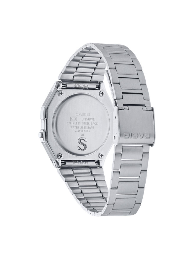 Casio Zegarek Casio Vintage A158WEA-9EF Srebrny