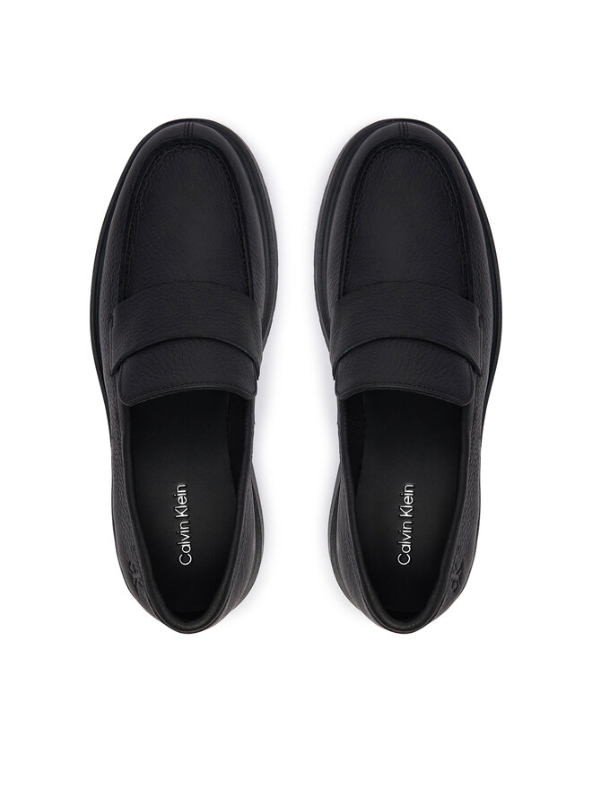 Calvin Klein Slipper Calvin Klein Combat Ess Loafer Tu Lth HM0HM02347 Schwarz
