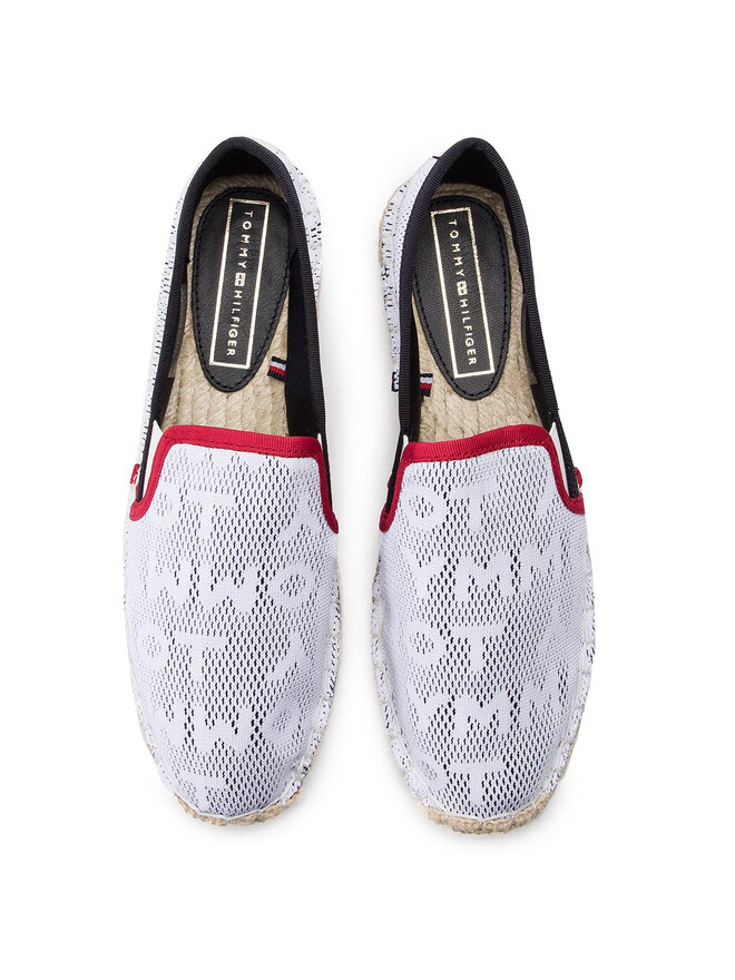 Tommy Hilfiger Espadrilles Tommy Hilfiger Tommy Mesh Sporty Espadrille FW0FW03792 Weiß