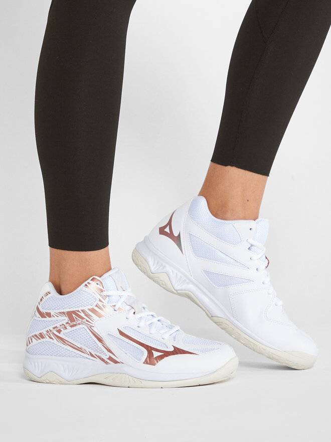 Mizuno Teremcipők Mizuno Thunder Blade 3 Mid V1GC217536 Fehér
