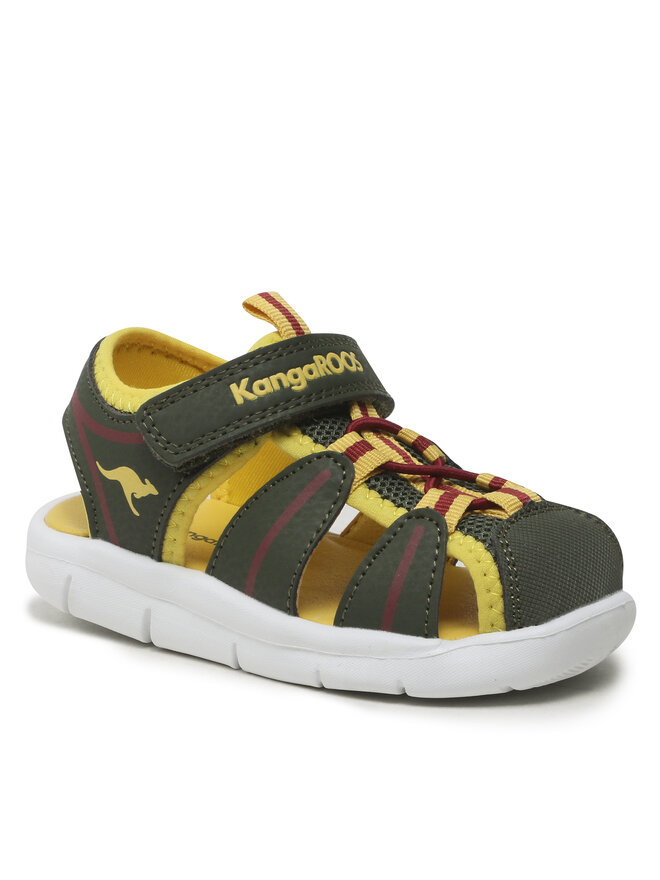 KangaROOS K-grobi Sandalias Para Niña: Azul Marino/Naranja, Secado Rápido Y Cierre WMS (Talla 26 EU)