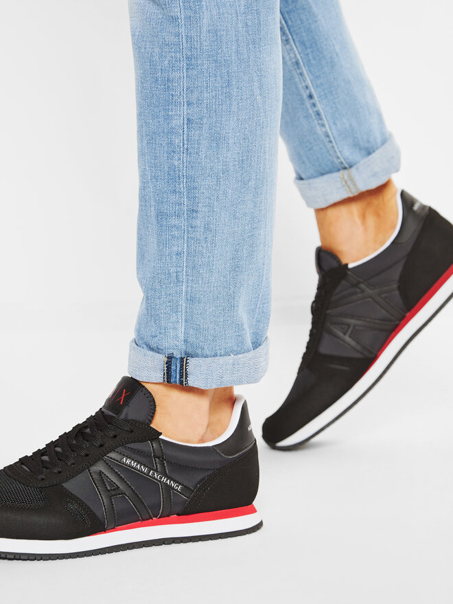 Снікерcи Armani Exchange XUX017 XCC68 00002 Чорний | evzuttya.com.ua