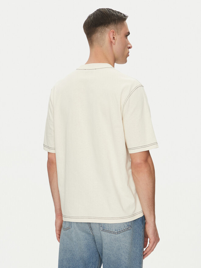 AMI PARIS AMI PARIS T-Shirt HTS029.JE0118 Beige Regular Fit