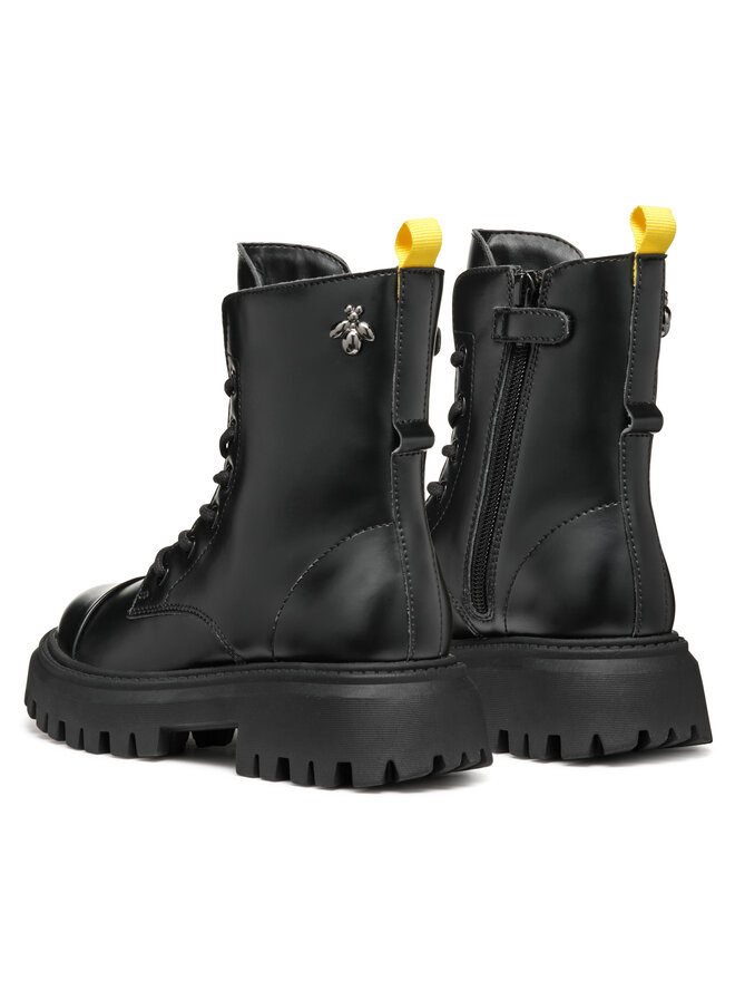 Geox Čižmy Geox J Maquinnens Girl J46M6B 000CN C9999 S Čierna