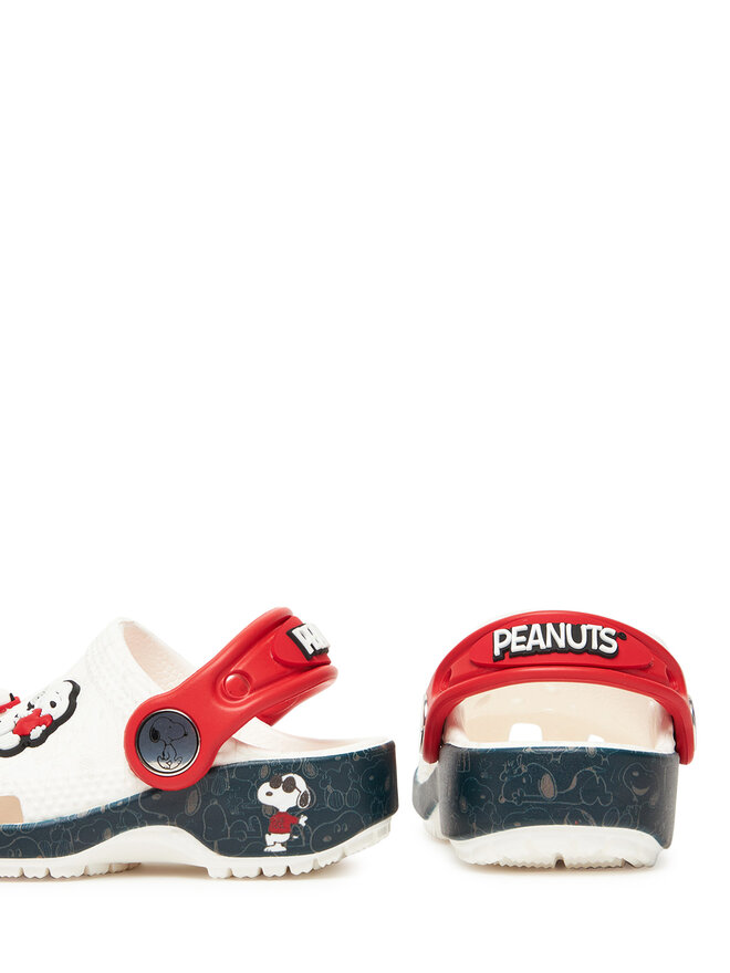 Crocs Παντόφλες Crocs Classic Peanuts 211126 Λευκό