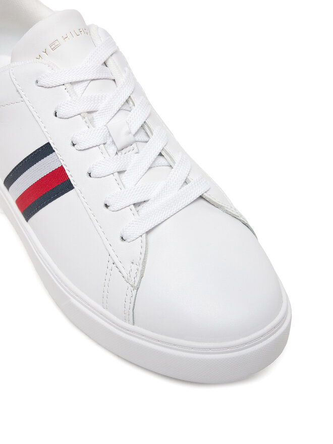 Tommy Hilfiger Sneakers Tommy Hilfiger Essential Court Sneaker FW0FW08321 Alb